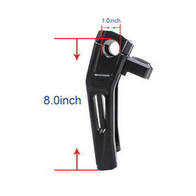 8.0" Tall Black Pullback Handlebar Risers Kit for Harley Davidson Softail Dyna Road King - 0