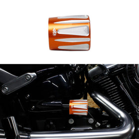 Orange Aluminum KNOB Pre-Adjuster Cover for Harley Davidson 18-Later