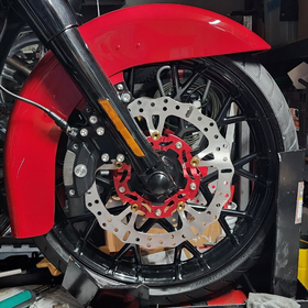 Red 14.0" Front Floating Brake Rotor for Enforcer - 0