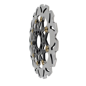 11.5" Black& Gold 9 Spoke Brake Rotor-Rear - 0