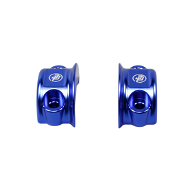Blue Left& Right Handlebar Clamp Lever Bracket for Harley Davidson 08-23 Touring - 0
