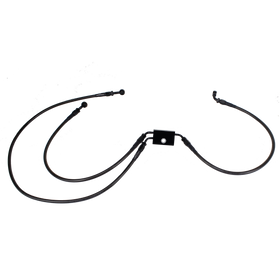 Smoky Black Brake Lines Kit for Harley Davidson 2018- later Softail with ABS