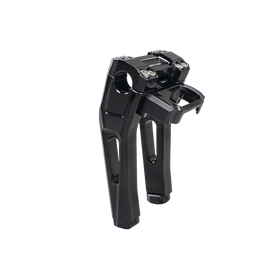 8.0" Tall Black Pullback Handlebar Risers Kit for Harley Davidson Softail Dyna Road King