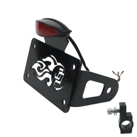 Black Horizontal Integrated Side-Mount License Plate Assemblies- - 0