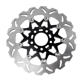 11.5" Black Rear Brake Rotor- 9 Spokes