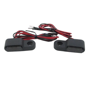 Black Mirror Mini Turn Signals Lights on Handlebar for Harley Davidson