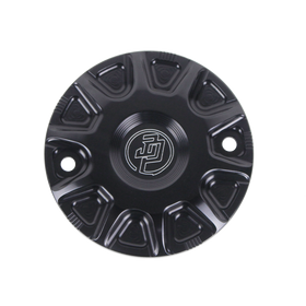 Black Whirlpool Designer Timer Cover for Harley M8 engine-equipped models 17-up