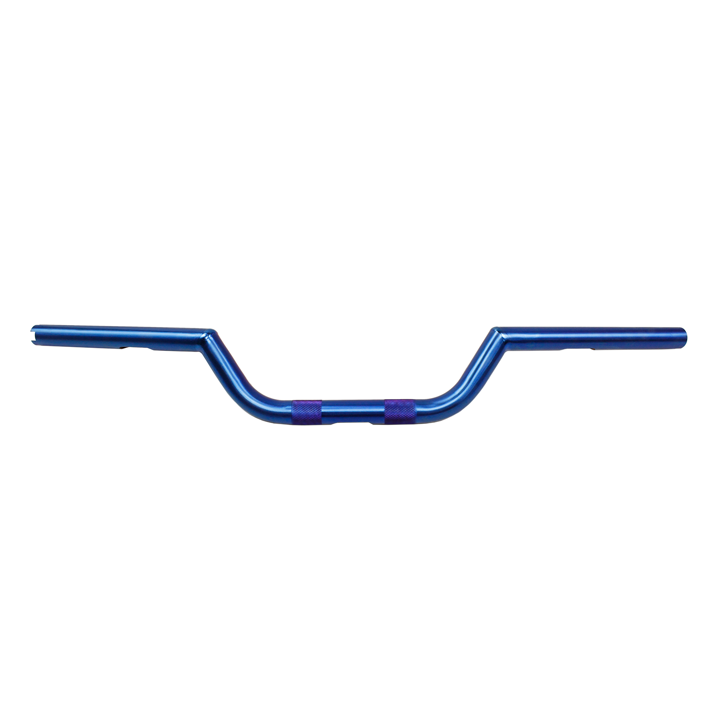 100% Gold Titanium Handmade Drag Handlebar for Harley Davidson 1.0" Clamping Area (Blue)