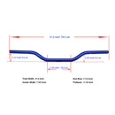 Blue Aluminum Handmade Drag Handlebar for Harley Davidson 1.0" Clamping Area-1