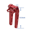 10" Tall Red Pullback Handlebar Risers Kit for Harley Davidson Softail Dyna-8