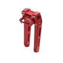 10" Tall Red Pullback Handlebar Risers Kit for Harley Davidson Softail Dyna-1