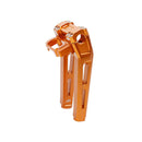 10" Tall Orange Pullback Handlebar Risers Kit for Harley Davidson-1