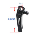 8.0" Tall Black Pullback Handlebar Risers Kit for Harley Davidson Softail Dyna Road King-2