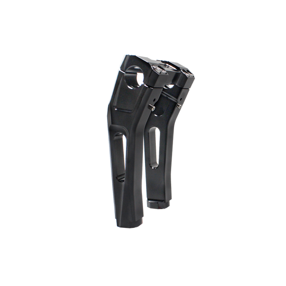 8.0" Tall Black Pullback Handlebar Risers Kit for Harley Davidson Softail Dyna Road King