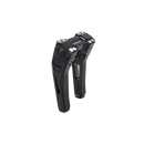 8.0" Tall Black Pullback Handlebar Risers Kit for Harley Davidson Softail Dyna Road King-4