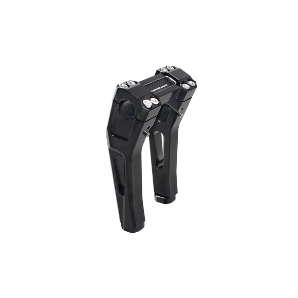 8.0" Tall Black Pullback Handlebar Risers Kit for Harley Davidson Softail Dyna Road King