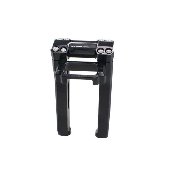 8.0" Tall Black Pullback Handlebar Risers Kit for Harley Davidson Softail Dyna Road King