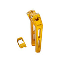 10" Tall Gold Pullback Handlebar Risers Kit for Harley Davidson Softail Dyna-1