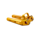 10" Tall Gold Pullback Handlebar Risers Kit for Harley Davidson Softail Dyna-7