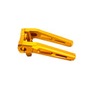 10" Tall Gold Pullback Handlebar Risers Kit for Harley Davidson Softail Dyna-8