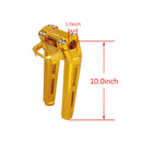 10" Tall Gold Pullback Handlebar Risers Kit for Harley Davidson Softail Dyna-9