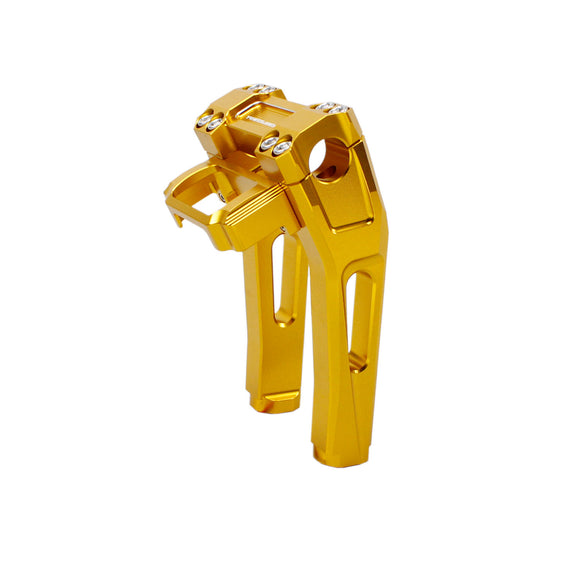 8.0" Tall Inside Pullback Handlebar Risers Kit for Harley Davidson