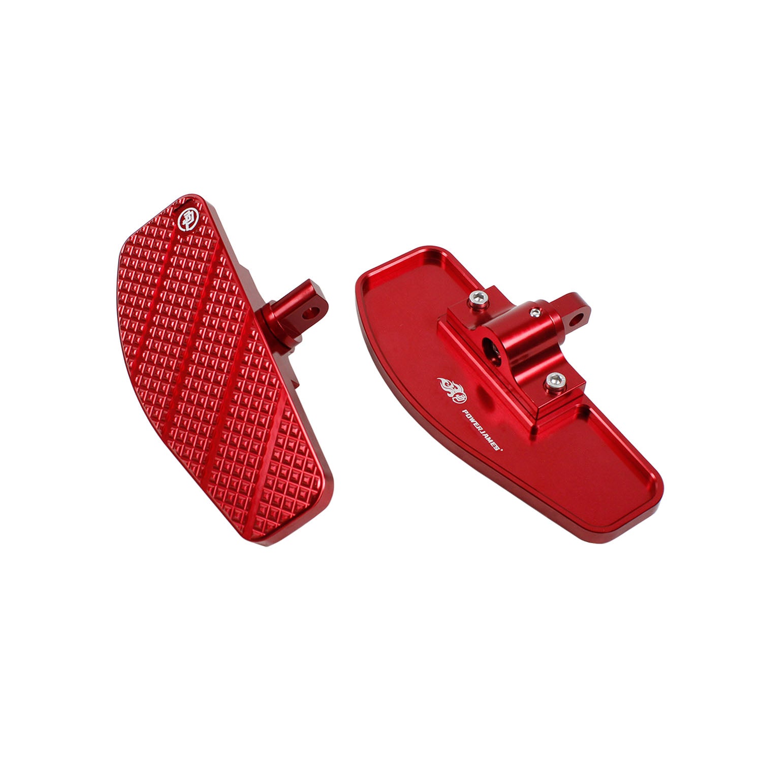 Red 8.0" Mini Floorboard Footrest for Harley 84-2017 Super Wider Glide FXSB FXDC