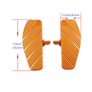 7.9" Long Anit-Slip Diamond Mini Floorboard for Harley Davidson-6