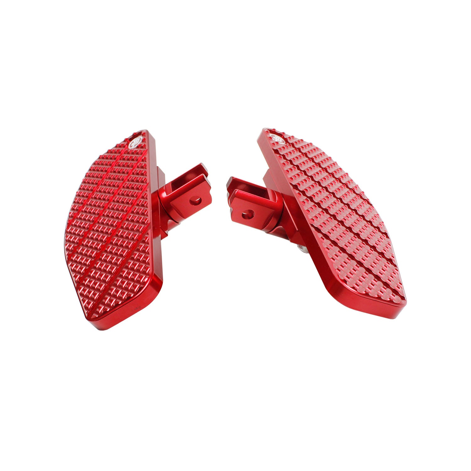 RED Anit-Slip Diamond Mini Floorboard for Harley Davidson 18-Later