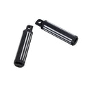 Black 1.2”CNC Cut Footpeg Footrest for Harley Touring Softail Dyna-1