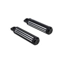 Black 1.2”CNC Cut Footpeg Footrest for Harley Touring Softail Dyna-4