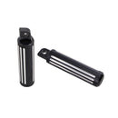 Black 1.2”CNC Cut Footpeg Footrest for Harley Touring Softail Dyna-5