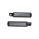 Black 1.2”CNC Cut Footpeg Footrest for Harley Touring Softail Dyna-8