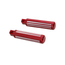 Red Ait-Slip Diamond Footpegs Footrest for Harley Softail Dyna Touring-2
