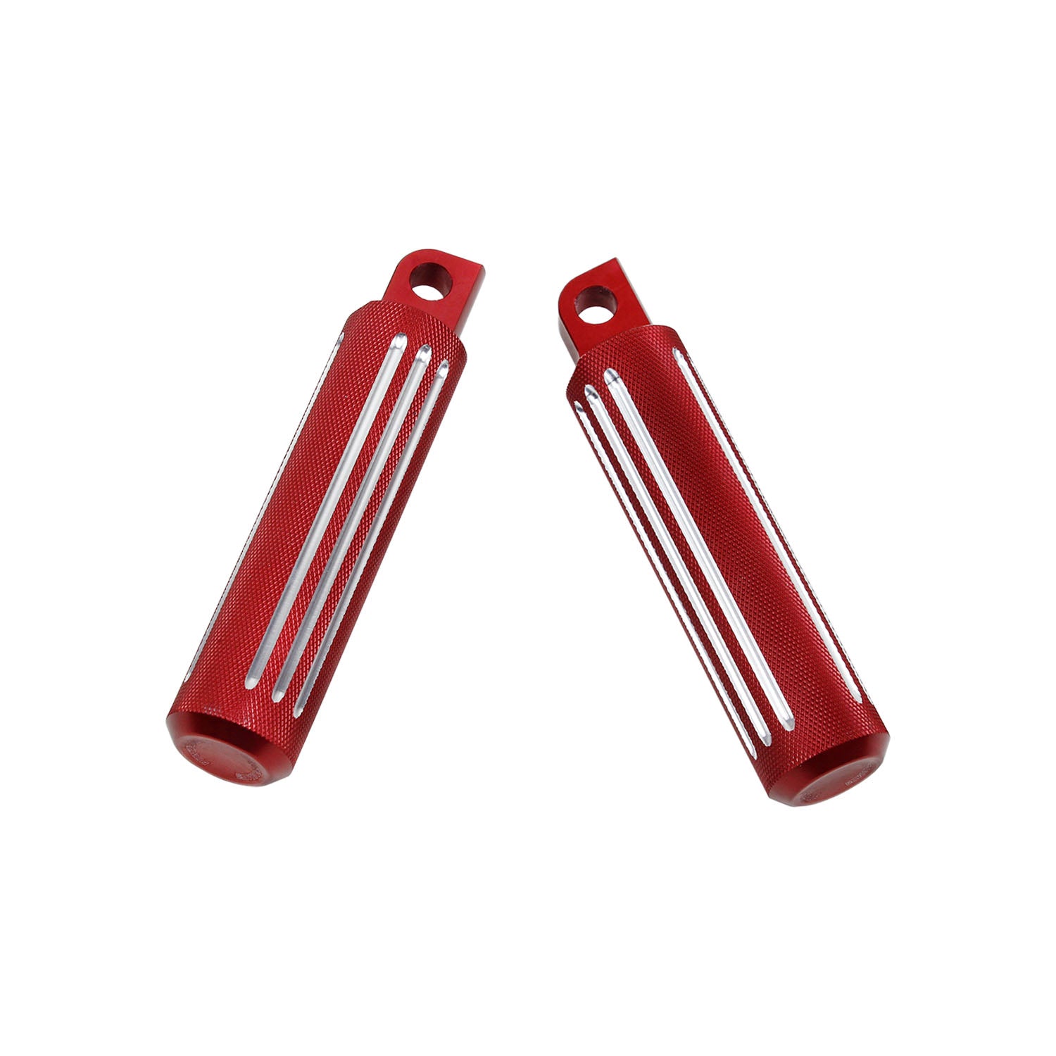 Red Ait-Slip Diamond Footpegs Footrest for Harley Softail Dyna Touring