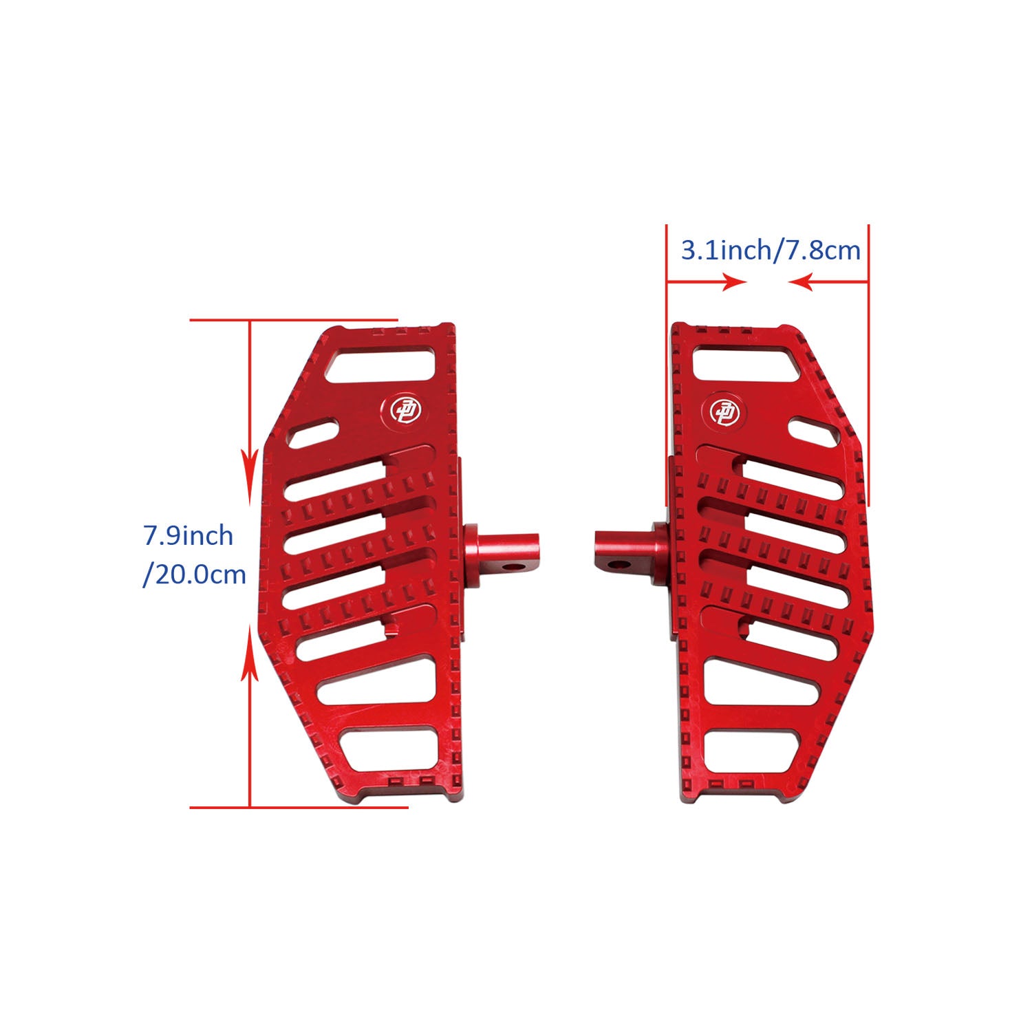 Red Mini Driver Footboard for Harley Davidson 17-Before Dyna/Softail FX