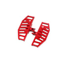 RED Anit-Slip Diamond Mini Hollow Floorboard for Harley Davidson 18-Later-5