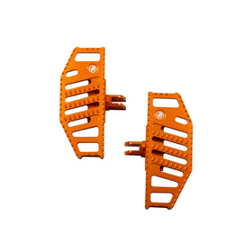 Orange Anit-Slip hollow Diamond Mini Floorboard for Harley Davidson 18-Later - 0