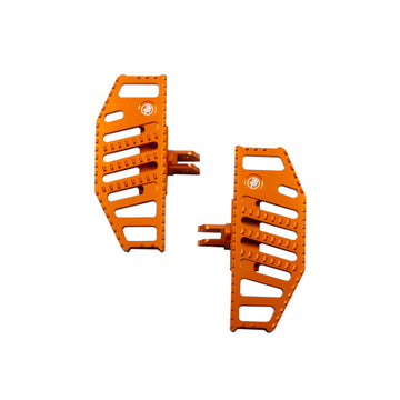 Orange Anit-Slip hollow Diamond Mini Floorboard for Harley Davidson 18-Later - 0