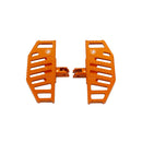 Orange Anit-Slip hollow Diamond Mini Floorboard for Harley Davidson 18-Later-4