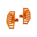 Orange Anit-Slip hollow Diamond Mini Floorboard for Harley Davidson 18-Later-5
