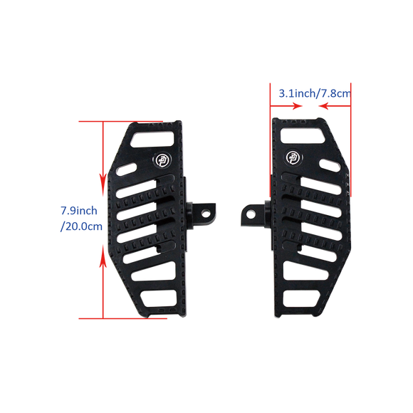 Black Anit-Slip Diamond Mini hollow Floorboard for Harley Davidson