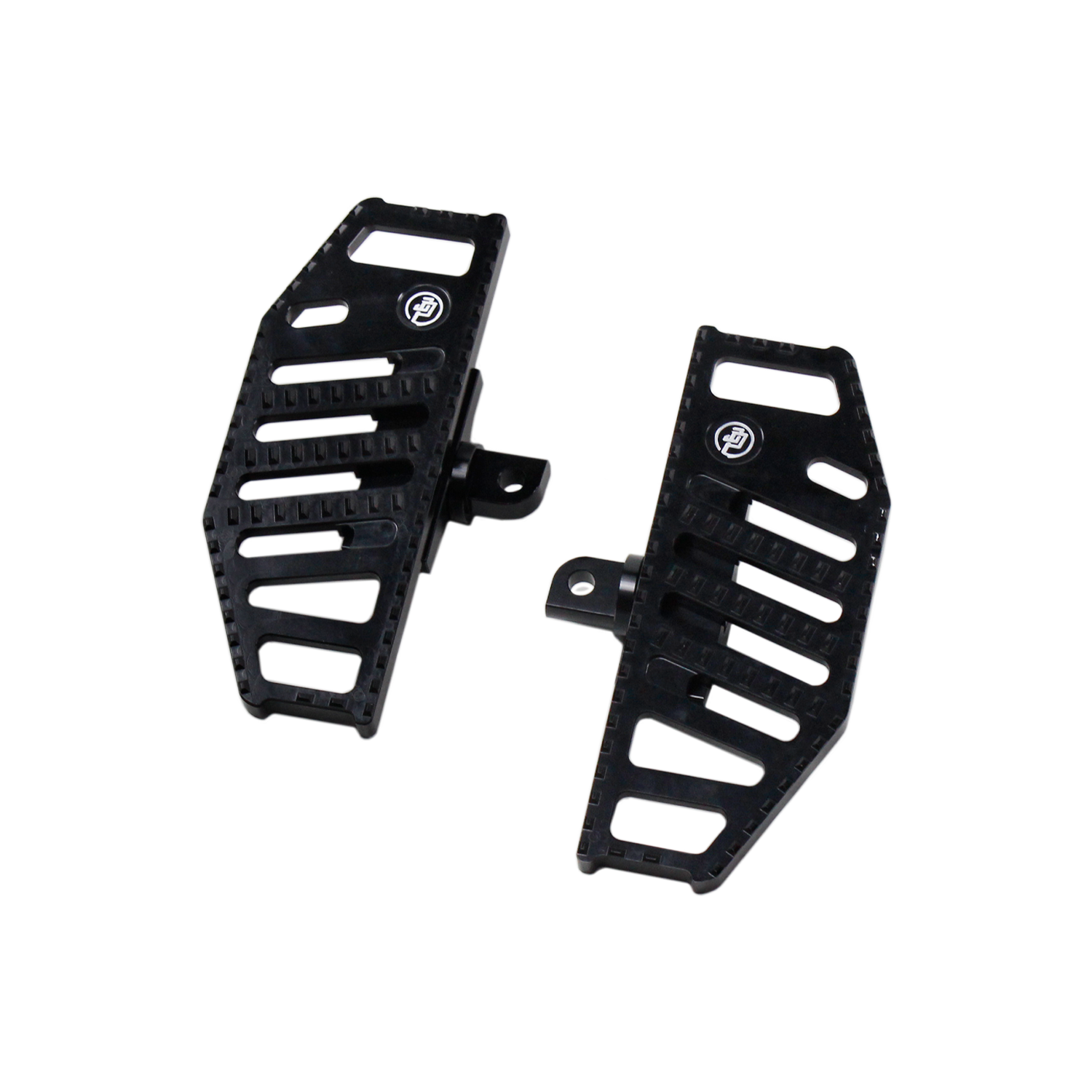 Black Anit-Slip Diamond Mini hollow Floorboard for Harley Davidson - 0