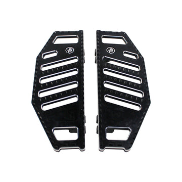 Black Big Rider's Floorboard Footboard for Harley Davidson - 0