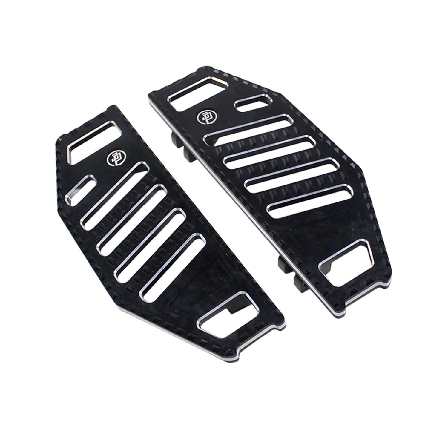 Black Big Rider's Floorboard Footboard for Harley Davidson