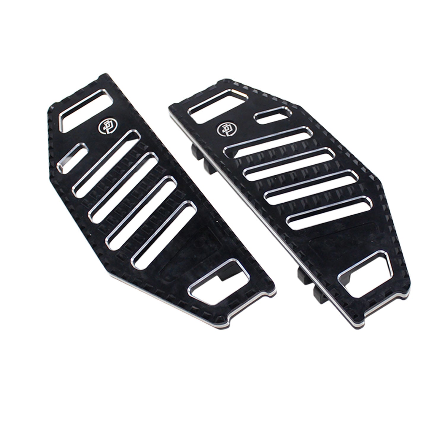 Black Big Rider's Floorboard Footboard for Harley Davidson