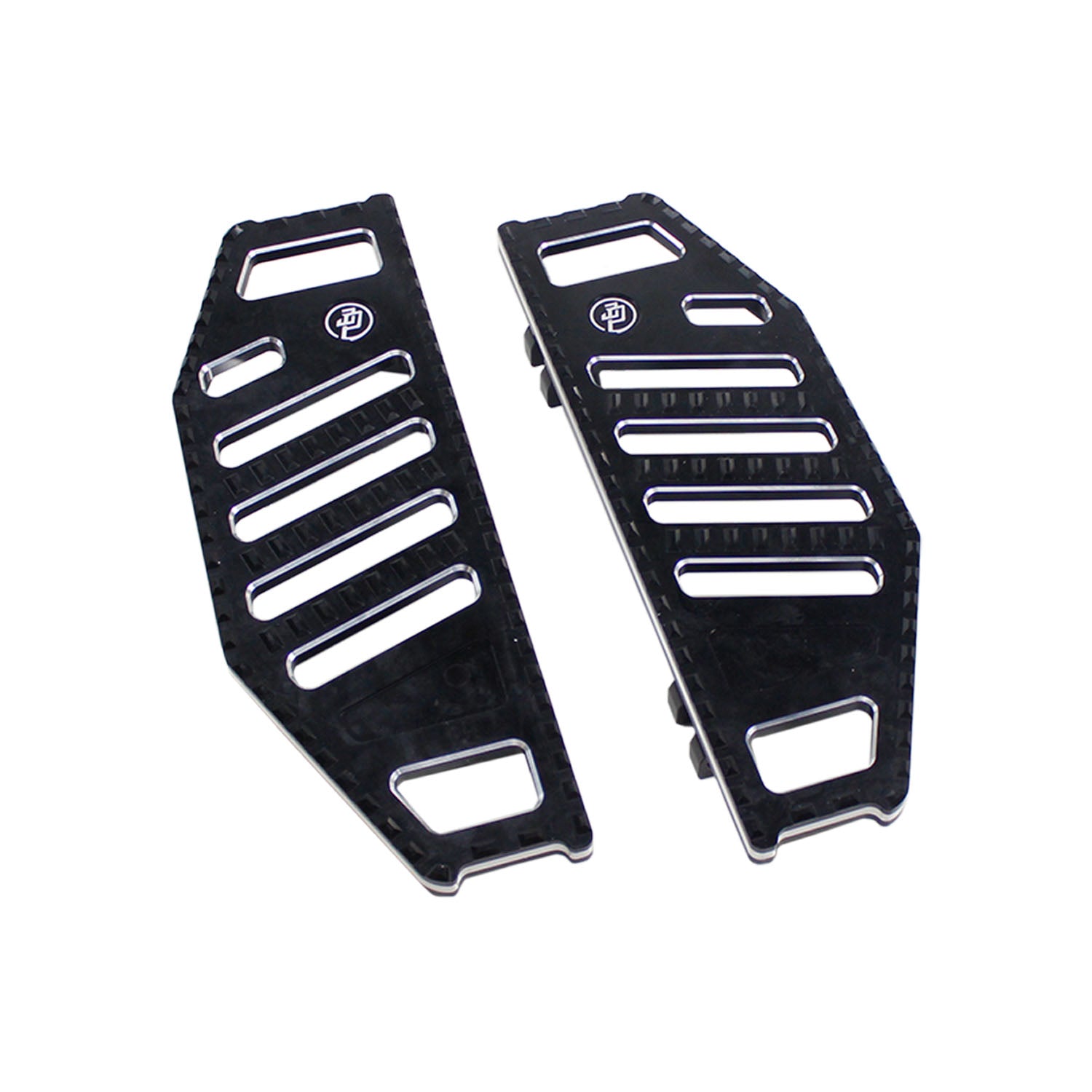 Black Big Rider's Floorboard Footboard for Harley Davidson