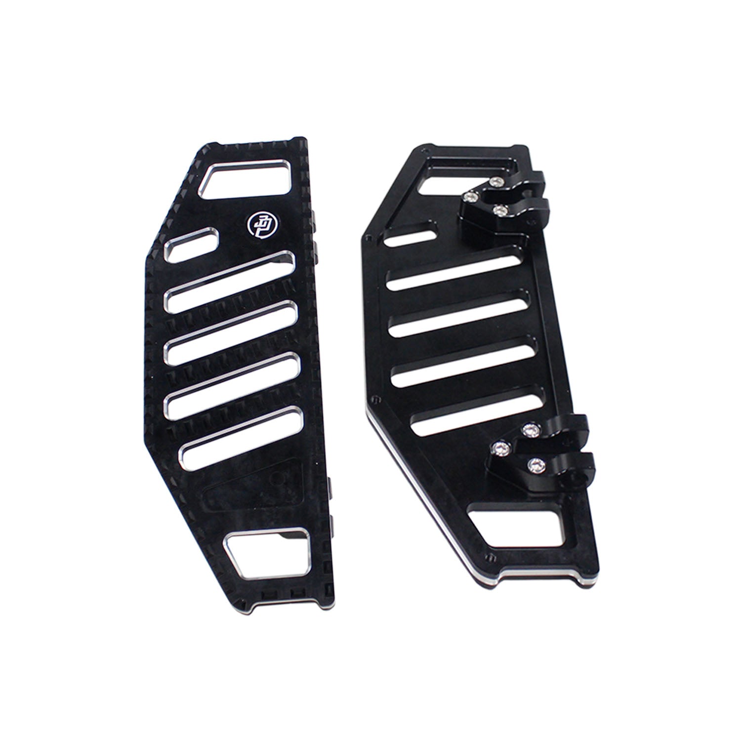 Black Big Rider's Floorboard Footboard for Harley Davidson