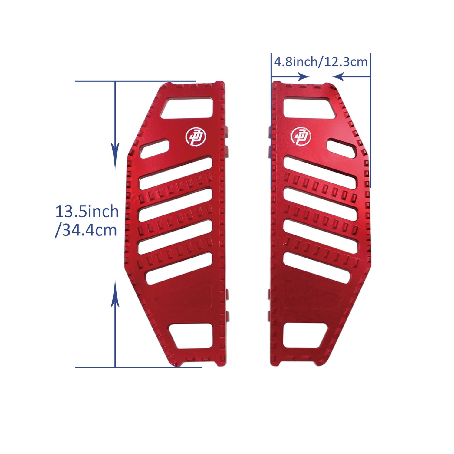 Red Big Rider's Floorboards Footboards for Harley Davidson 