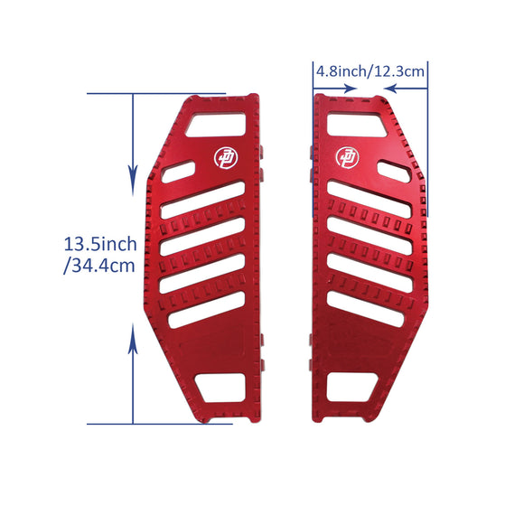 Red Big Rider's Floorboards Footboards for Harley Davidson 